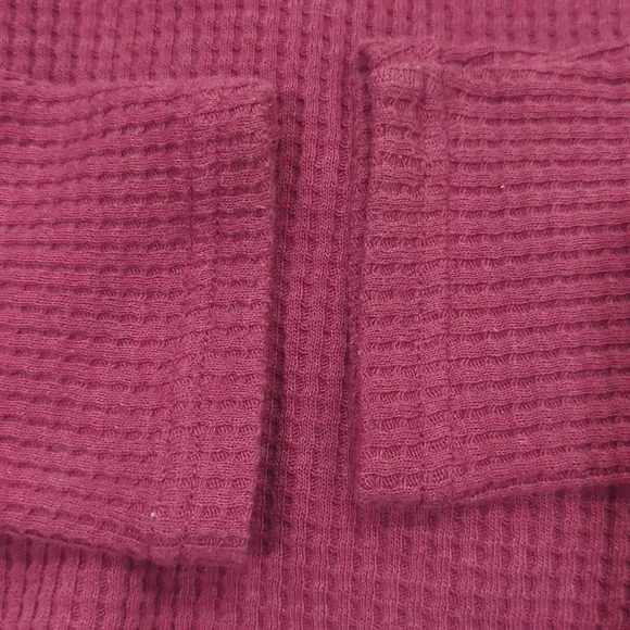 Carhartt Women's en's Waffle Knit Hoodie Mauve Rosey Pink - Picture 5 of 7